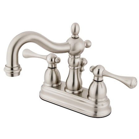 Kingston Brass 4" Centerset Bathroom Faucet, Brushed Nickel KB1608BL